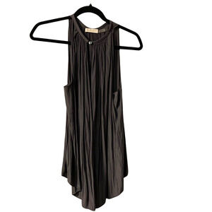 Ramy Brook Women's Gathered Sleeveless Top Size S VNeck Keyhole Lightweight Luxe